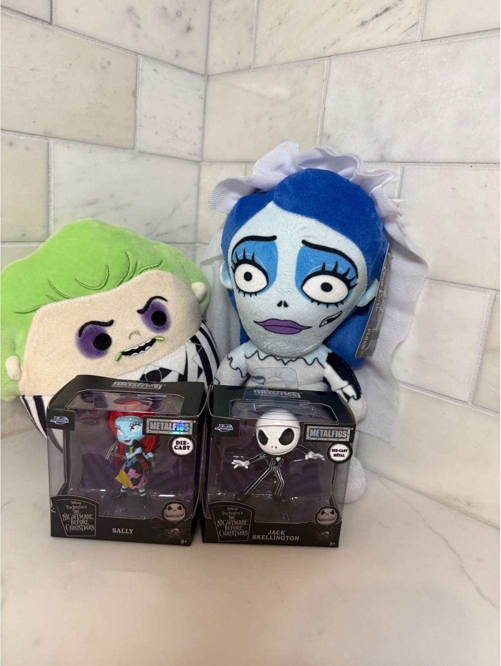The Nightmare Before Christmas Jack Skellington & Sally Die-Cast Figures with Be